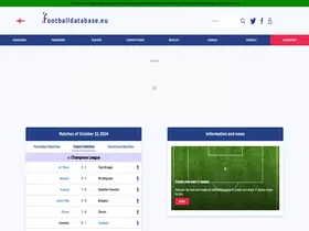 Preview of  footballdatabase.eu