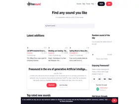 Preview of  freesound.org