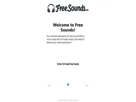 Preview of  freesounds.com