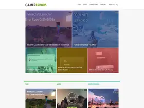 Preview of  gameserrors.com