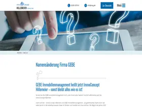 Preview of  gebe-mbh.de