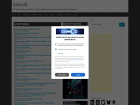 Preview of  geeks3d.com