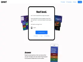 Preview of  gimkit.com