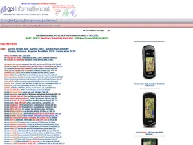 Preview of  gpsinformation.net