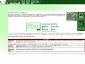 Preview of  gpsvisualizer.com