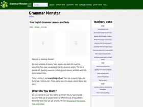 Preview of  grammar-monster.com