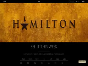 Preview of  hamiltonmusical.com