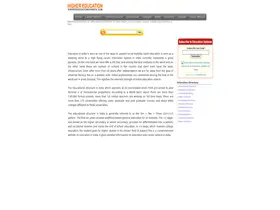 Preview of  highereducationinindia.com