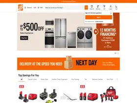 Preview of  homedepot.com