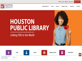 Preview of  houstonlibrary.org