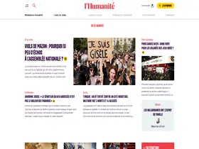 Preview of  humanite.fr