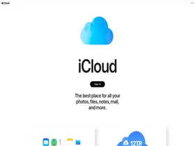 Preview of  icloud.com