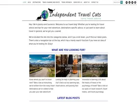 Preview of  independenttravelcats.com