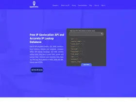 Preview of  ipgeolocation.io