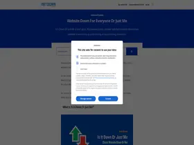 Preview of  isitdownorjustme.net