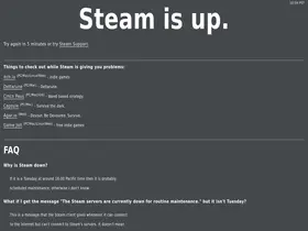 Preview of  issteamdown.com