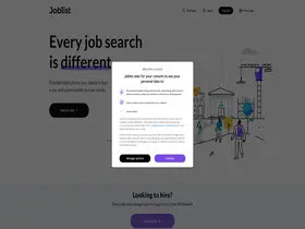 Preview of  joblist.com