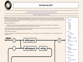 Preview of  json.org