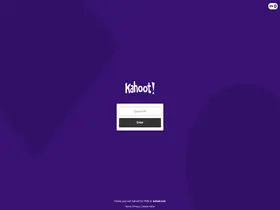 Preview of  kahoot.it