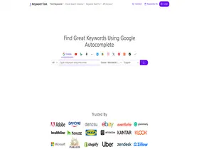 Preview of  keywordtool.io