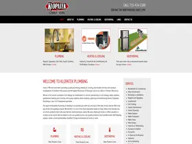 Preview of  klopatekplumbing.com