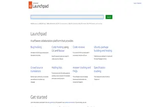 Preview of  launchpad.net