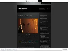 Preview of  lazytranslations.wordpress.com