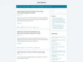 Preview of  lens-rumors.com