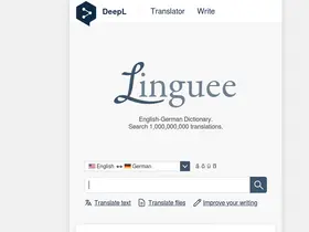 Preview of  linguee.com