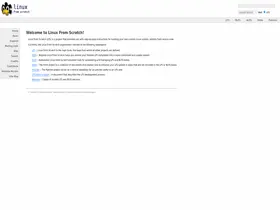 Preview of  linuxfromscratch.org