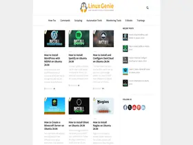 Preview of  linuxgenie.net