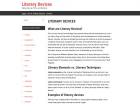 Preview of  literarydevices.com