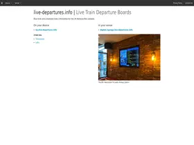 Preview of  live-departures.info