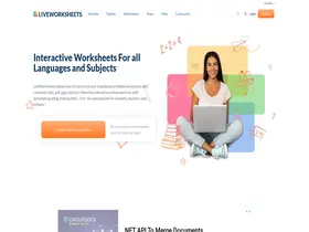 Preview of  liveworksheets.com