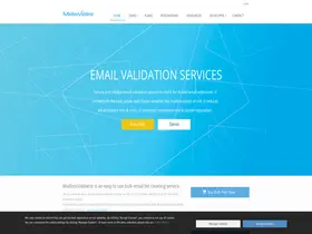 Preview of  mailboxvalidator.com