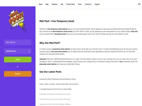 Preview of  mailpoof.com