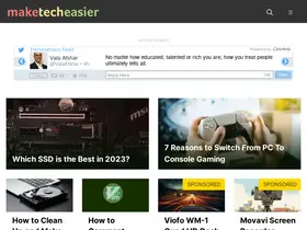 Preview of  maketecheasier.com