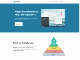 Preview of  manjaro.org