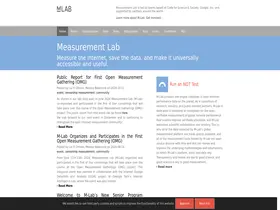 Preview of  measurementlab.net