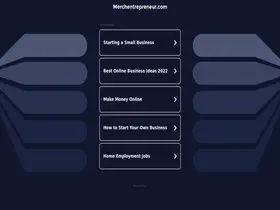 Preview of  merchentrepreneur.com