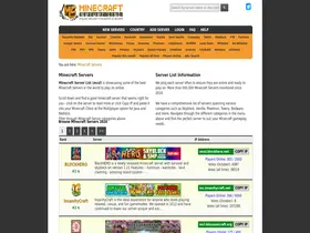 Preview of  minecraft-server-list.com
