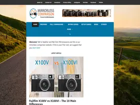 Preview of  mirrorlesscomparison.com
