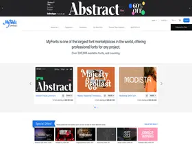 Preview of  myfonts.com