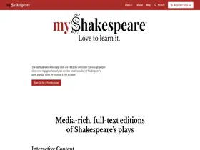 Preview of  myshakespeare.com