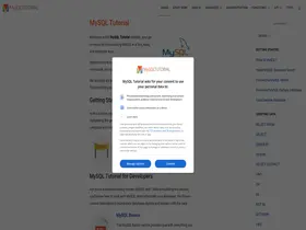 Preview of  mysqltutorial.org