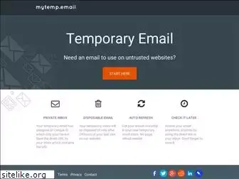 Preview of  mytemp.email