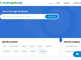 Preview of  naukrigulf.com