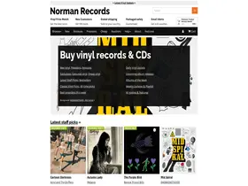 Preview of  normanrecords.com