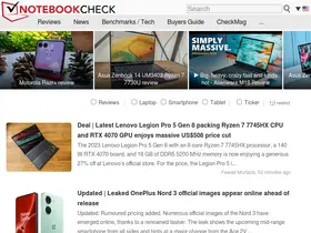 Preview of  notebookcheck.net