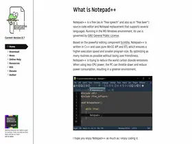 Preview of  notepad-plus-plus.org